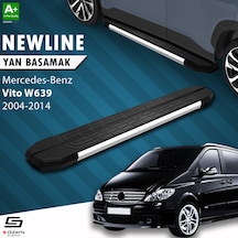 S-dizayn  Vito W639 Uzun Şase Newline Krom Yan Basamak 253 Cm 2004-2014 A+ Kalite