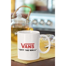 Vans Off The Wall Baskılı Porselen Kupa Bardak Beyaz