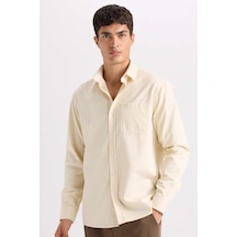 DeFacto Regular Fit Polo Yaka Gabardin Uzun Kollu Gömlek D4934AX24AUBG760 DeFacto Regular Fit Polo Yaka Gabardin Uzun Kollu Gömlek D4934AX24AUBG760
