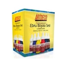 Artdeco Ebru Boya Seti 6 Temel Renk