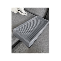 Koltuk Arası Tepsi Organizer Kumanda Standi 25x14 Cm Gri Gri