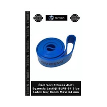 Özel Seri Fitness Aleti Egzersiz Lastiği Blpb-64 Blue Latex Güç Bandı Mavi 64 Mm