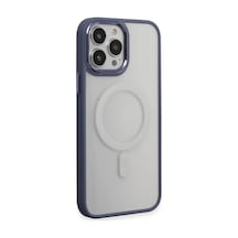 Apple İphone 15 Pro Max Kılıf Room Magneticsafe Silikon - Sierra Blue