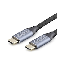 Type-c Usb 3.2 Gen2 20 Gbps 100w 4k 60hz Şarj Ve Data Kablosu 0.5 M Siyah Hdx7880 Evimdeyokyok