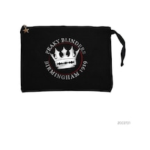 Zepplin Giyim Peaky Bliders 1919 Siyah Clutch Astarlı Cüzdan / El Çantası