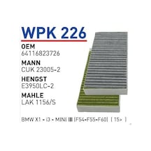 WUNDER WPK226 Polen Filtresi X1