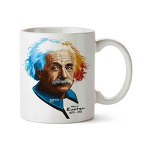 Einstein 2 Porselen Kupa Bardak Beyaz