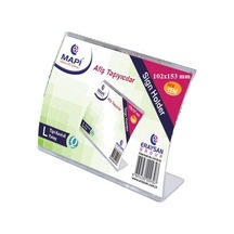 Mapi Afiş Taşıyıcı Plastik L Tipi Yatay 102 x 153 MM
