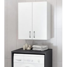 Makina Üstü Dolap, Banyo Dolabı, Çamaşır Dolabı, Havlu Dolabı, Kapaklı Dolap - Beyaz Diğer