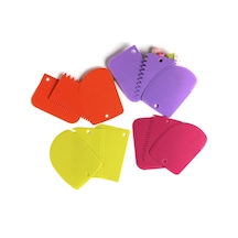 Yeşil Hamur Kazıyıcı Buzlanma Fondan Kek Dekorasyon Düz Pürüzsüz Pürüzlü Kenar Spatula Pişirme Pasta Araçları