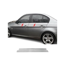 Bmw E90 3 Serisi Krom Cam Çıtası 4parça 2005-2011 Arası 4prç P.çelik