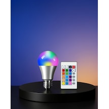 Rgb Uzaktan Kumandalı Led Ampul 16 Renk E27 Xuczrgblamba-5 Çok Renkli