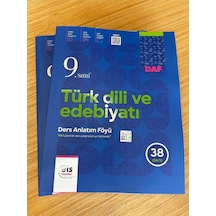 Eis 9. Sınıf Tde Türk Dili Ve Edebiyatı Daf Ders Anlatım Föyleri 2025 Güncel Müfredat