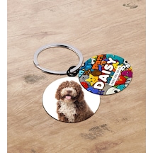 Bk Gift Evcil Dostlara Özel İsimli 2 Li Ahşap Pet Tasma Künyesi - Model 1-7 Çok Renkli
