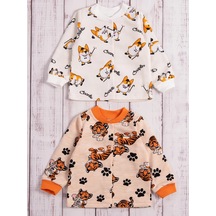 Sovenok Dona Çocuklar İçin 2 Adet Bluz. 262356220 Bej