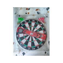 Büyük Boy Dart Seti - Oklu Dart Seti -dart Hedef Tahtası 6 Adet Oklu