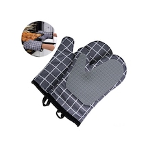 Skycity 18x28 Cm Süper Isıl Dayanıklı Silikon Fırın Eldiveni, Yumuşak Pamuk Dolgulu, Kaymazsız, Mutfak Pişirme-fırınlama İçin 1 Çift Gri Diğer