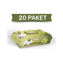 Sleepy Zeytinyağlı Islak Havlu 20x90 1800 Yaprak Tekli