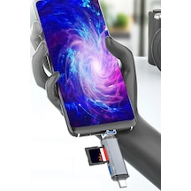Ads-307 Çoklu Çevirici 3 In 1 Usb + Micro Usb + Type-c Otg Kart Okuyucu