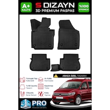 S-dizayn Vw Caddy 3d Pro Havuzlu Paspas 2004-2010 A+ Kalite