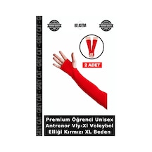 Premium Öğrenci Unisex Antrenor Vly-xl Voleybol Elliği Kırmızı Xl Beden