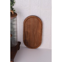 Atby Akasya Oval Sunumluk Ahşap