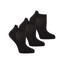Thermoform Bambu 3'Lü Unisex Patik Çorap Siyah