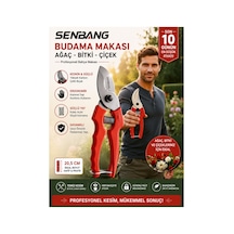 Budama Makası Profesyonel Bahçe Makası Ağaç Dal Çiçek Budayıcı Makas Karbon Çelik Ergonomik 20,5 Cm