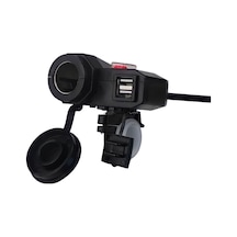 IC266F-1 Motorsiklet Usb Şarj Seti Anahtarlı