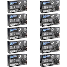 Dolphin Nitril Powergrip Ekstra Kalın Elmas Dokulu Eldiven Siyah Meidum Orta Boy - 50'li 10 Paket