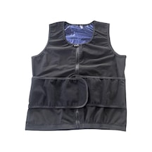 Suntek Erkekler Için Sauna Yeleği Bel İnceltici Vücut Büyük Siyah