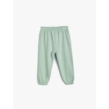 Koton Basic Jogger Eşofman Altı Beli Lastikli Pamuklu Mavi 5wmg40011ak Mavi