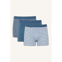 Defacto Regular Fıt Baskılı 3lü Boxer I1336ax26spın262 İndigo-ın262