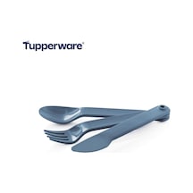 Tupperware Kaşık Bıçak Çatal Mavi Servis Seti Diğer