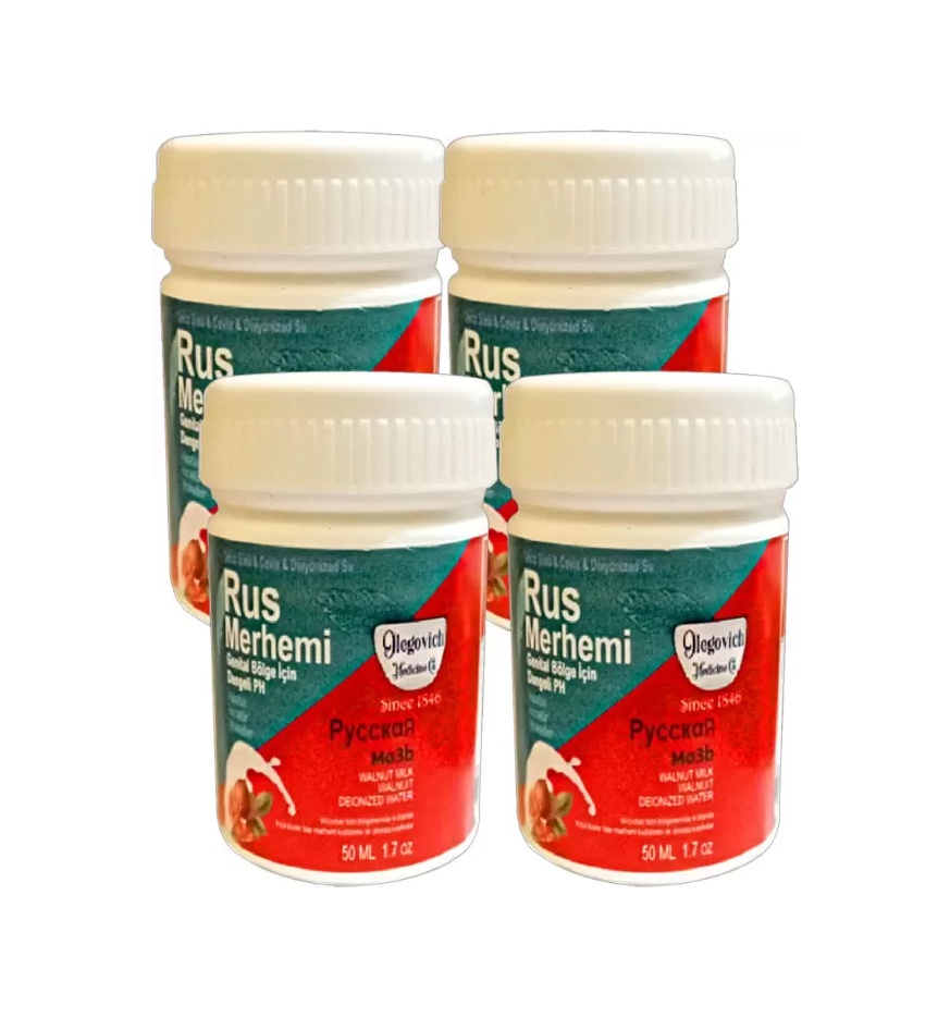 Sh Glegnd Özel Yerler Tüylere Krem Valnut Milk &amp Walnut 4 Adet Rus Merhemi 50 Ml Kadın Najmaddin