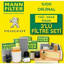Peugeot 206 1.4 Mann-Filter Filtre Bakım Seti 1998-2009 (505526891)