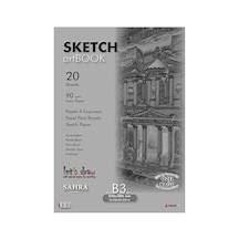 Sketchbook Sahra B3 Tutkallı 90 Gr. Ivory 34,5x49,5 Cm 20 Yaprak