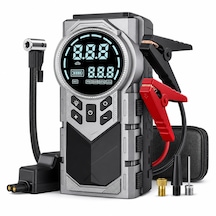 12000 Mah 1000a Hava Kompresörlü Akü Takviye Cihazı 150 Psı Dijital Lastik Şişirme Pompası Pg9081