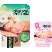 Dermapeel İnce Banyo Kesesi + Pink Touch Yüz Kesesi Beyaz