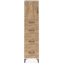 Arges Dolap 2 Raflı 4 Çekmeceli Tek Kapaklı 44x30x182 Aytaşı-çam Aytaşı