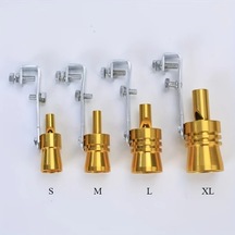 Dream011 Altın 4'lü Araç Ses Simülatörü Turbo Ses Egzoz Borusu Motosiklet Aksesuarı