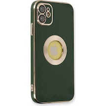 Newface - 231 - Apple iPhone Uyumlu 12 Kılıf Store Silikon - Csmo-tex - - Yeşil