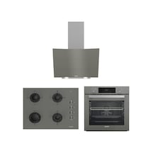 Arçelik AFC 340 G - OCD T 651 EG - P 14 YEG Grion Gri Ankastre Set