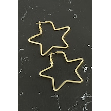 Yıldız Trend Küpe 5 Cm-sarı N145 çok renkli