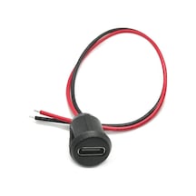 Type C Panel Montaj Dişi Soket 2 Pin 15cm Kablolu Uzatma Usb 3.1 Konnektör Araba Kamera Oyuncak