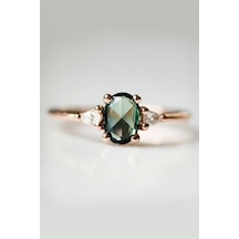 Green Topaz Sevilla Tektaş Yüzük - Ak336