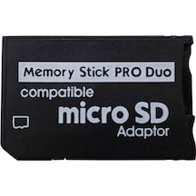 Memory Stick Pro Duo Adaptör Mikro Sd Dönüştürücü Psp Hafıza Kart