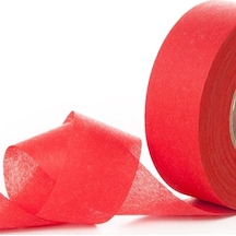 Jütburada Kırmızı Kurdale Şerit Nonwoven Tela Kumaş 2.5 Cm 220 Metre