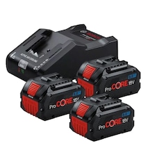 Bosch Akü Başlangıç Seti 3 x 8.0Ah Procore Akü + Gal 18V-160 Şarj Aleti - 0615A5004Y
