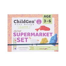 Childgen Oyun Hamurları Sahneli Süpermarket Seti - 3 Adet Tarı
